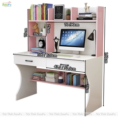 Bàn Học Sinh Gỗ MDF Thiết Kế Tinh Tế Hiện Đại BLV-154 ZataFu