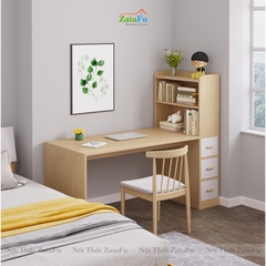 Bàn học làm việc kết hợp kệ sách đứng BLV-38
