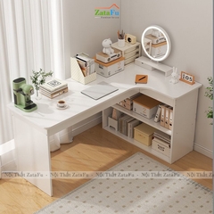 Bàn Học Bàn Làm Việc Góc Tường Chữ L Phong Cách Hiện Đại BLV-160 ZataFu