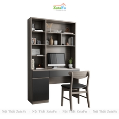 Bàn học liền kệ sách đơn giản BLV-49