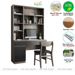 Bàn học liền kệ sách đơn giản BLV-49