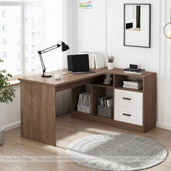 Bàn Làm Việc Chữ L Góc Tường Kết Hợp Hộc Tủ Hiện Đại BLV-149 ZataFu
