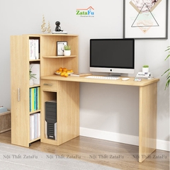 Bàn học bàn làm việc tích hợp kệ sách kéo BLV-61