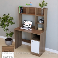 Bàn học bàn làm việc liền kệ sách BLV-35