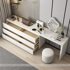 Bàn Trang Điểm Tùy Chính Kích Thước Kết Hợp Tủ Trang Trí BTD-28 ZataFu