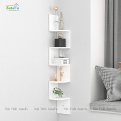 Kệ decor gỗ kệ sách gắn tường hình ziczac mới lạ cho căn phòng KTT-51