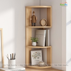 Kệ Sách Gỗ Góc Tường Trang Trí Decor Để Bàn Làm Việc KTT-119