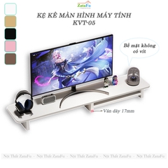 Kệ Để Màn Hình Máy Tính Để Bàn Decor Trang Trí Bàn Làm Việc Cạnh Bo Cong KVT-05