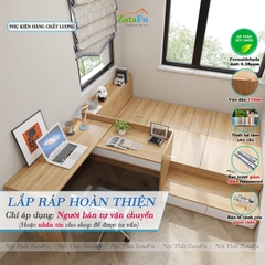 Giường Đa Năng Kết Hợp Tủ Quần Áo Bàn Học Tiện Lợi GG-79 ZataFu
