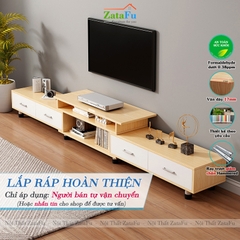 Kệ Tivi Trang Trí Phòng Khách Thiết Kế Hiện Đại Chân Tùy Chỉnh Kích Thước Chiều Cao KTV-45 ZataFu