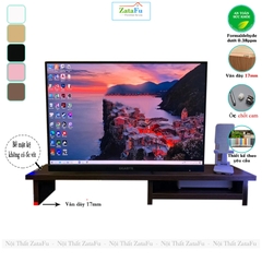 Kệ Kê Màn Hình Máy Tính Gỗ Decor Để Bàn Làm Việc KVT-06