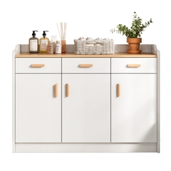 Tủ Kệ Bếp Gỗ MDF Chống Ẩm Hiện Đại Đa Năng Nhiều Ngăn Chứa Tiện Nghi KBEP-28
