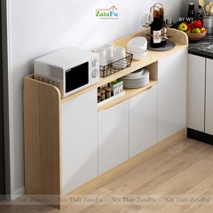Tủ bếp đơn giản gỗ công nghiệp chống ẩm KBEP-06