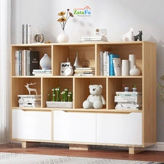 Tủ Sách Trang Trí Phòng Khách Chân Gỗ TUTT-36
