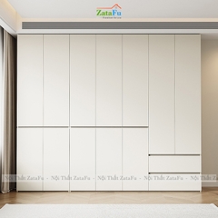 Tủ Quần Áo Nhiều Cánh Gỗ MDF Lõi Vàng Thiết Kế Hiện Đại Tích Hợp Phụ Kiện Cao Cấp TQA-74 ZataFu