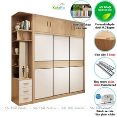 Tủ quần áo cánh trượt kích thước lớn TQA-13