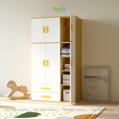 Tủ quần áo , tủ lưu trữ đồ dùng đơn giản cho bé TQA-55