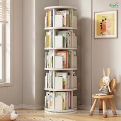 Kệ Đựng Sách Xoay 360 Độ Kệ Gỗ Trang Trí Xoay Cho Bé KTT-135 ZataFu