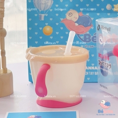 RICHELL - CỐC TẬP HÚT BA GIAI ĐOẠN TAY HỒNG