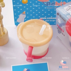 RICHELL - CỐC TẬP HÚT BA GIAI ĐOẠN TAY HỒNG