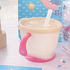 RICHELL - CỐC TẬP HÚT BA GIAI ĐOẠN TAY HỒNG