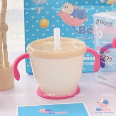 RICHELL - CỐC TẬP HÚT BA GIAI ĐOẠN TAY HỒNG