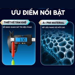Phao câu đài PC-50 V5 PLUS Rice Fishing Tăm Khế Nano câu tổng hợp