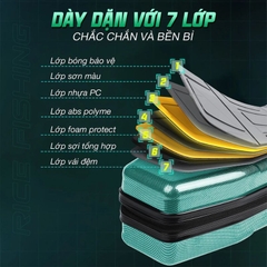 Bao Đựng Cần Câu Rice Fishing TC-22 nâng cấp dạng bao cứng chống thấm nước