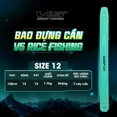 Bao Đựng Cần Câu Rice Fishing TC-22 nâng cấp dạng bao cứng chống thấm nước
