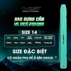 Bao Đựng Cần Câu Rice Fishing TC-22 nâng cấp dạng bao cứng chống thấm nước
