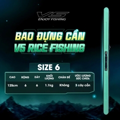 Bao Đựng Cần Câu Rice Fishing TC-22 nâng cấp dạng bao cứng chống thấm nước