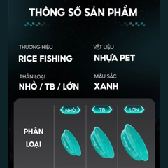 Bát trộn mồi câu cá, khay đựng mồi Rice Fishing HP-22 chuyên dụng câu đài, câu đơn cao cấp
