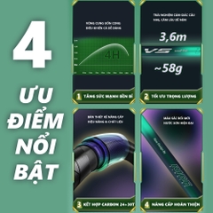 Cần câu đài V5 Small Fish CC-30 Rice Fishing cao cấp siêu nhẹ