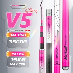 Cần câu đài V5 PRO CC-27 RICE FISHING Cacbon 6 lớp cao cấp câu tổng hợp