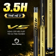 Cần Câu Đài V5 CC-40 3,5H Thế hệ 3 Rice Fishing Carbon 30T & 40T Phiên Bản Mới 2025