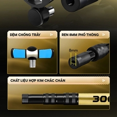 Gác cần câu đài V5 Rice Fishing KK-66 chống cần Tổng Hợp Carbon 24T