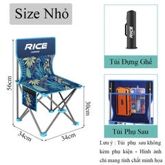 Ghế câu cá dã ngoại KK-7 Hạ Bích Rice Fishing