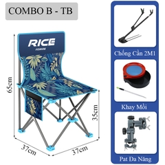 Ghế câu cá dã ngoại KK-7 Hạ Bích Rice Fishing