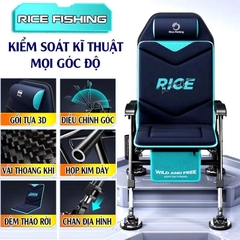 Ghế Săn Hàng KK-52 Rice Fishing trọng lượng nhẹ dễ dàng điều chỉnh tư thế