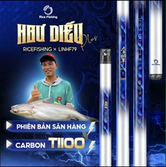 Cần câu săn hàng Rice Fishing Ngư Điếu Plus Xanh Bản Nặng