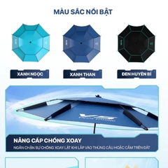 Ô câu cá V5 KK-58 Rice Fishing 12 cạnh chống nắng hiệu quả