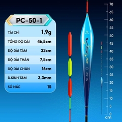 Phao câu đài PC-50 V5 PLUS Rice Fishing Tăm Khế Nano câu tổng hợp