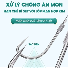 Thẻo buộc sẵn Rô Phi V5 LC-30 dây Fluorocarbon Rice Fishing cải tiến