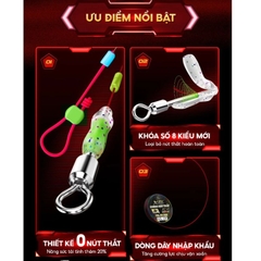 Trục câu không nút thắt V5 DC-26 RICE FISHING tăng sức tải phiên bản 2025
