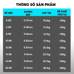 Dây Trục Săn Hàng Ngư Điếu DC-23 RICE FISHING chuyên câu hố đấu săn trắm lớn