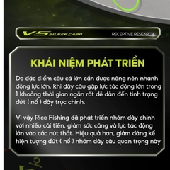 Trục câu đài V5 Silver Carp DC-22 Rice Fishing không nút thắt chuyên câu cá lớn