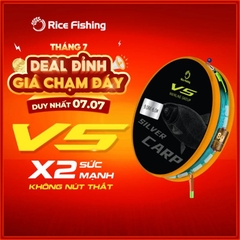 Trục câu đài V5 Silver Carp DC-22 Rice Fishing không nút thắt chuyên câu cá lớn