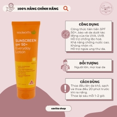[WOOLWORTHS] Kem chống nắng tuýp 100ml - Sunscreen Everyday Tube Spf 50+ 100ml