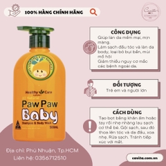 [HEALTHY CARE] Sữa tắm đu đủ Paw Paw Baby Shampoo Wash 500ml