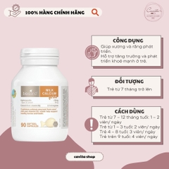 [BIOISLAND] Viên bổ sung canxi sữa cho bé Milk Calcium Kids 90 viên
